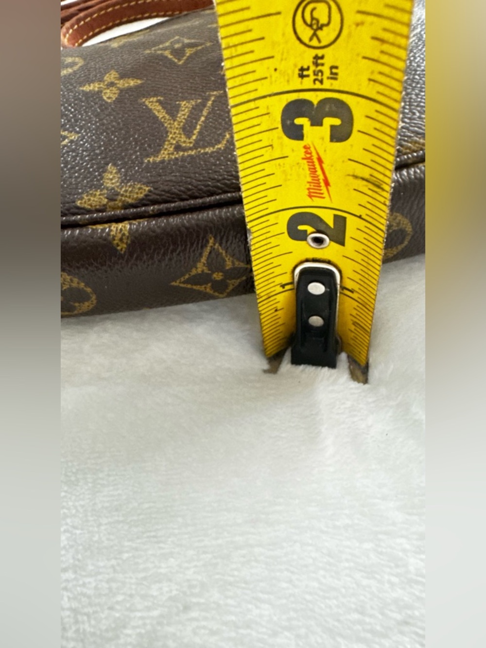 Louis Vuitton crossbody brown monogram canvas pochette removable strap bag - Picture 15 of 15